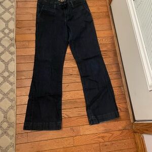 Lucky Brand Women's Midnight Blue Wide Leg Jeans